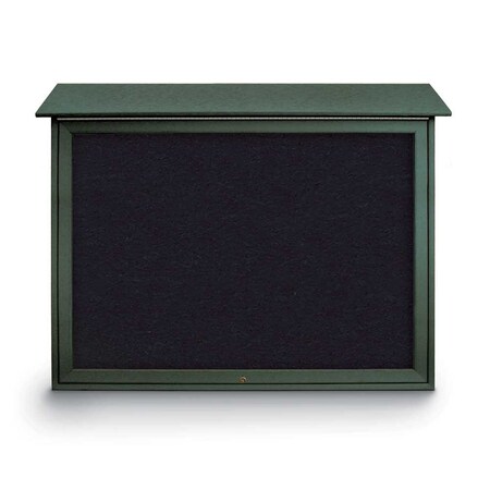 United Visual Products Indoor Enclosed Combo Board, 42"x32", White Frame/Black & Black UVCB4232W-BLACK-BLACK